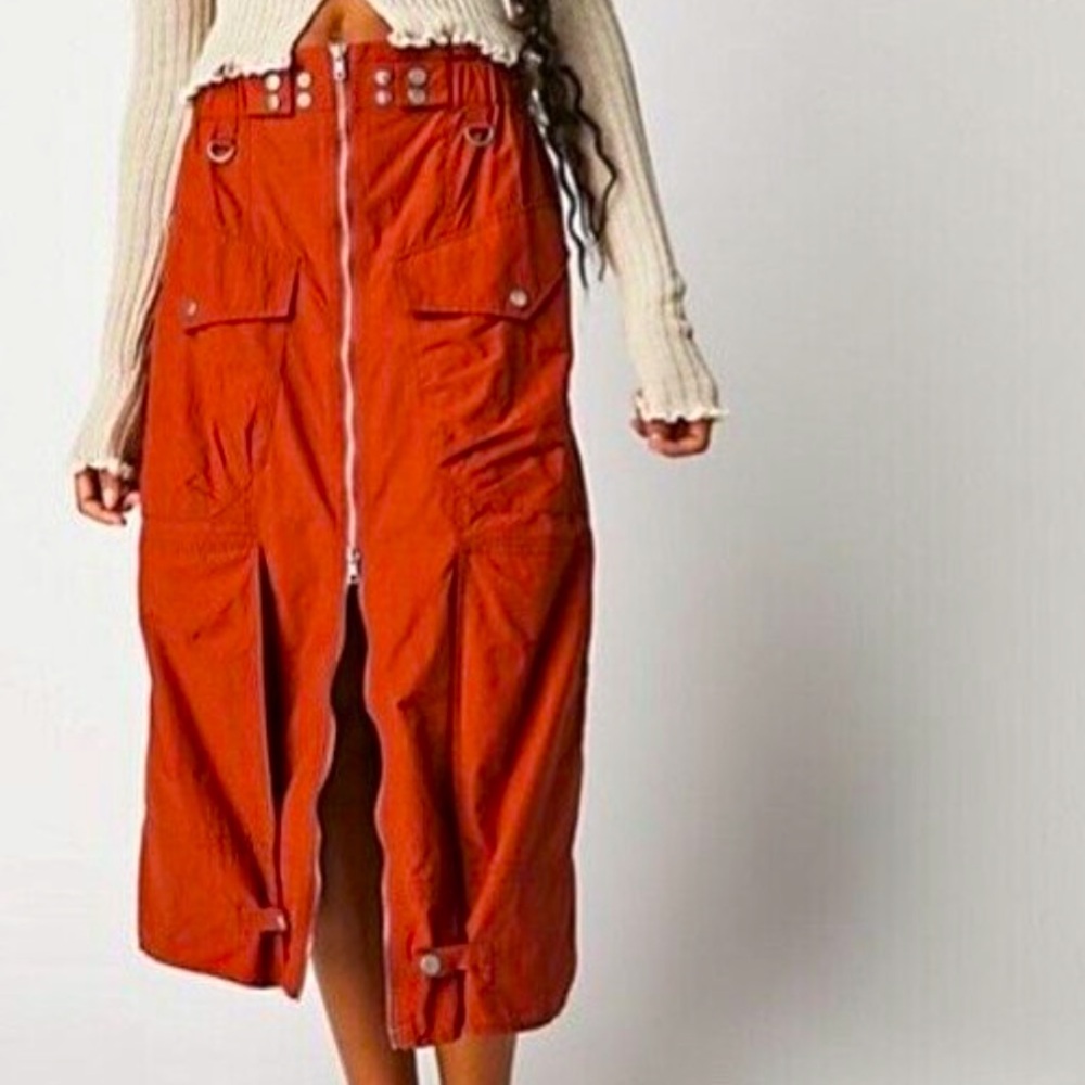 Free People Rory Techie Midi Skirt
